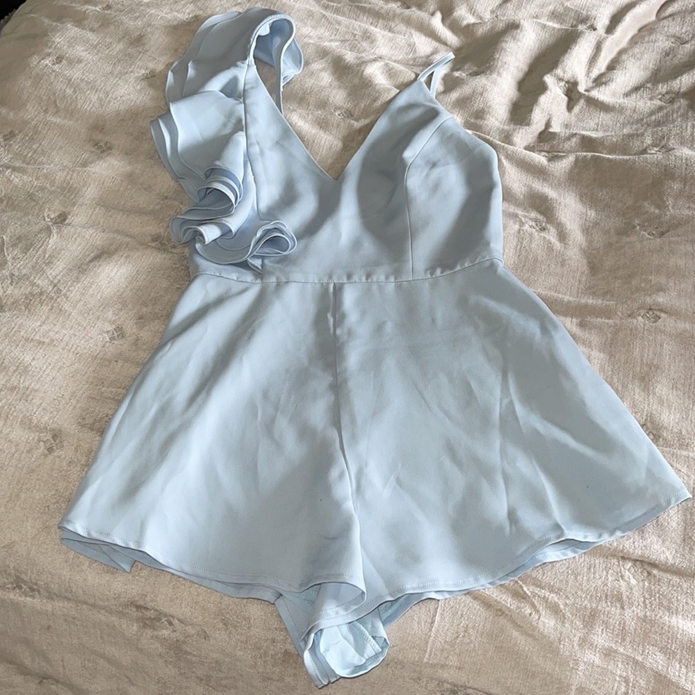 Pale Blue Mini Romper Size Small - Picture 4 of 9